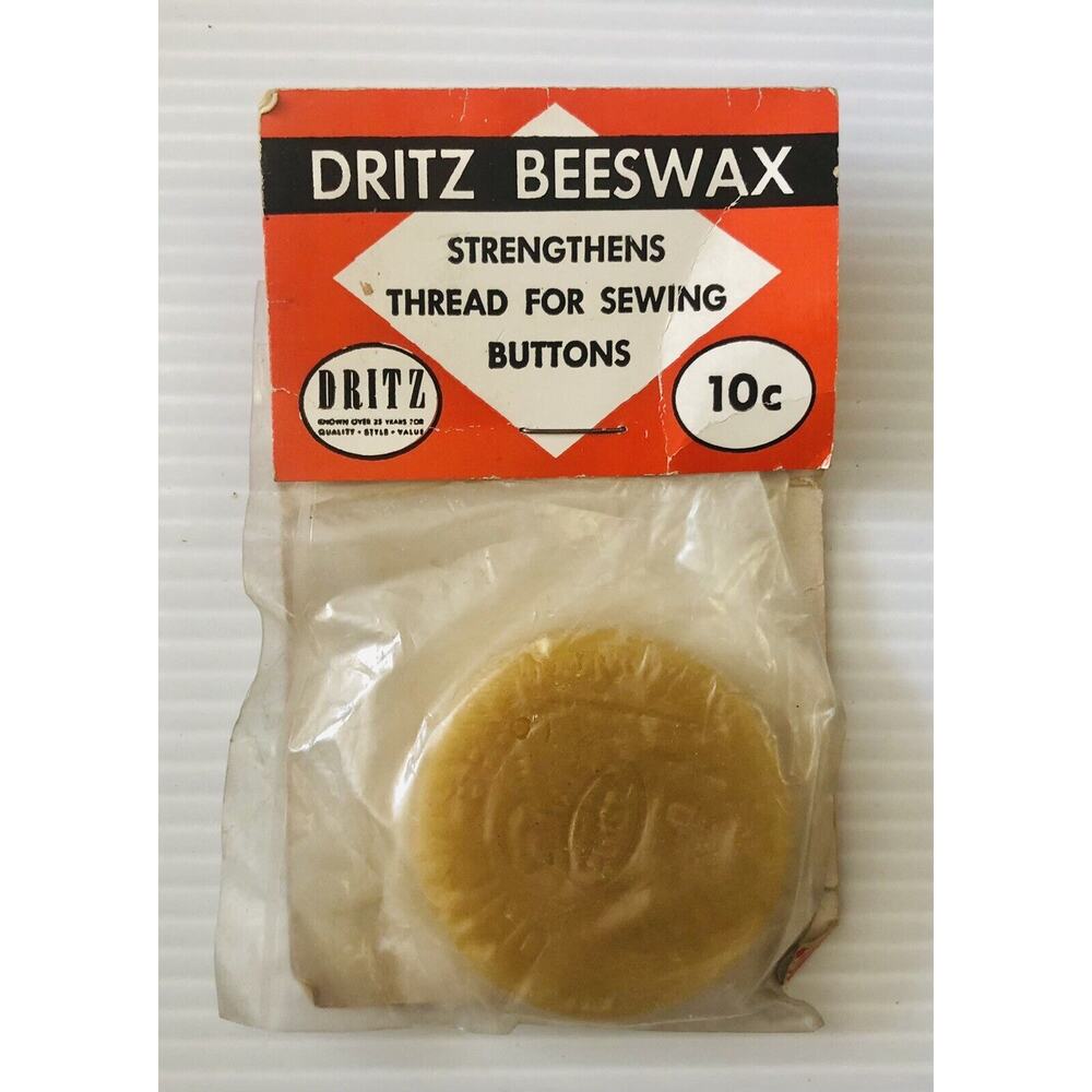 Vintage 1949 Beeswax New Old Stock Dritz Sewing Room Decor Thread Set Props USA